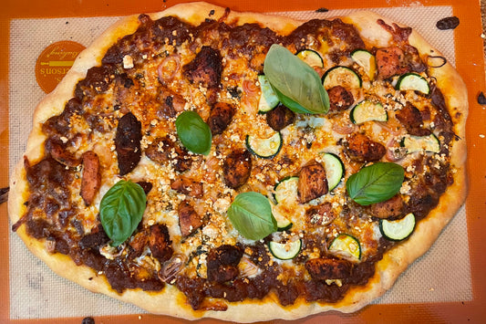 Doro Wot Pizza, Berbere Kulet, Chicken, and Ayib