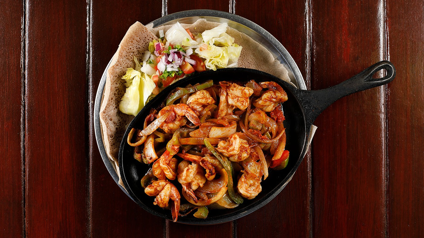 Shrimp Tibs (Sautéed Shrimp in Ethiopian Spices)