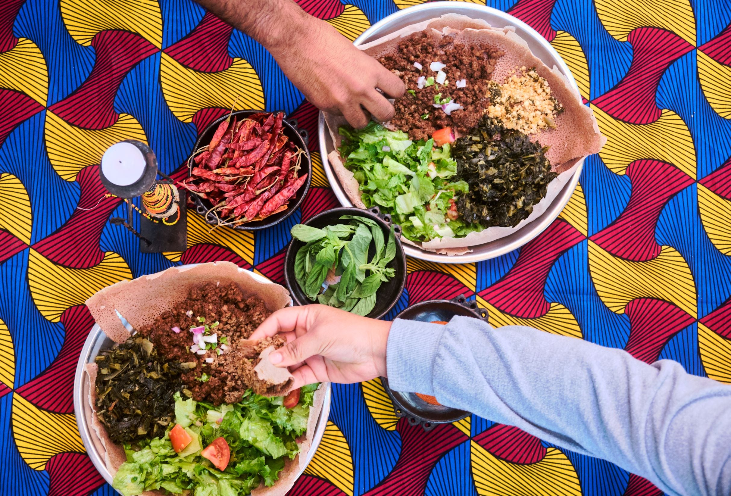 Traditional or Vegan Kitfo (Ethiopian-style Beef Tartare)