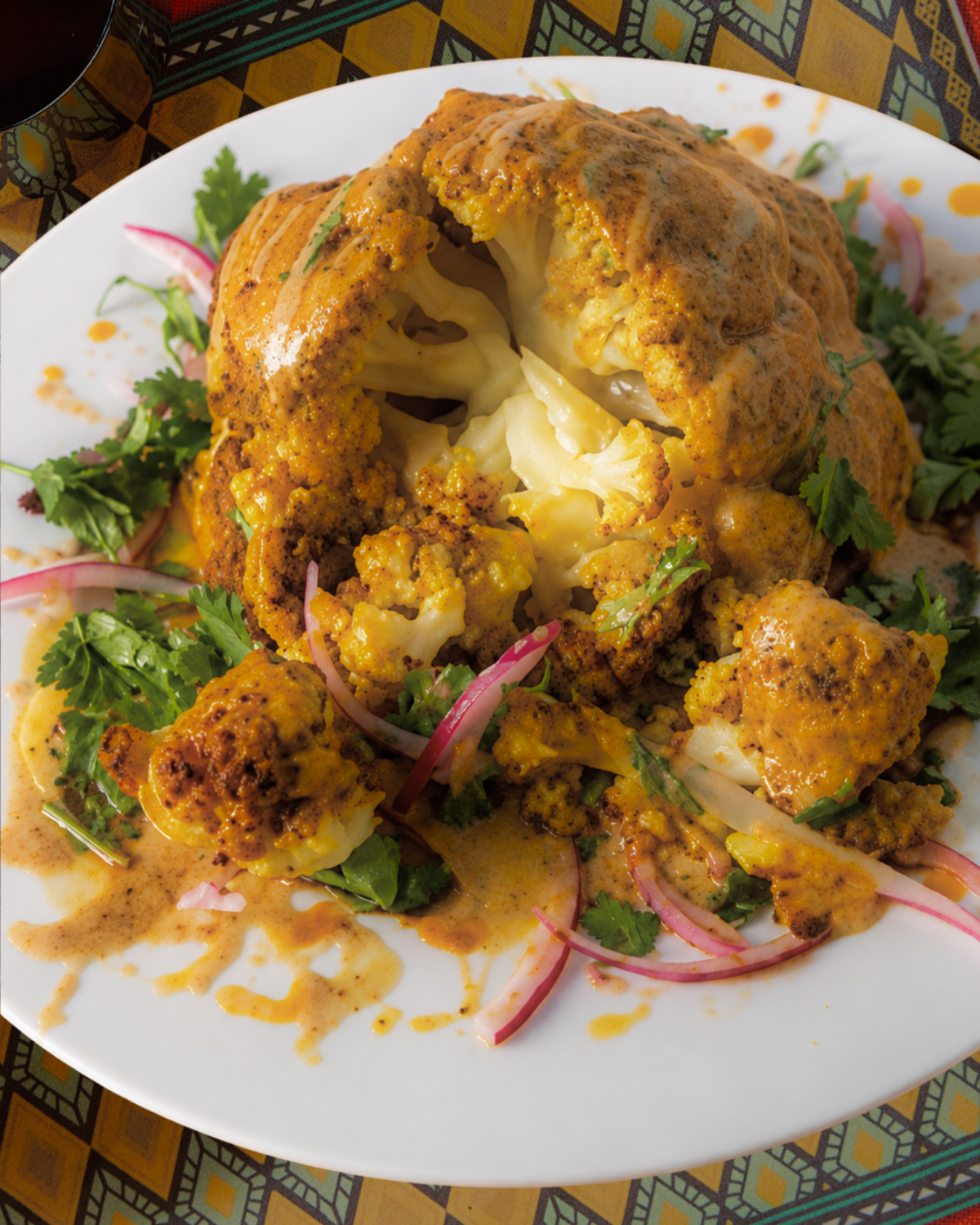 Roasted Cauliflower with Shiro