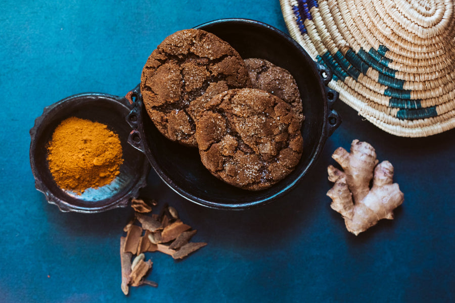 Berbere and Ginger Cookies (Made with Gluten Free Teff Flour)