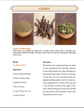 Load image into Gallery viewer, Information about Gesho Hops &amp; its uses. Recipe for Tej.
